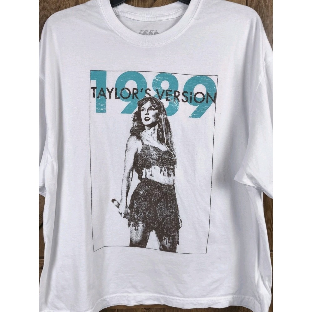 Taylor Swift 1989 Taylor's Version Graphic T Shirt White XL Official Merch